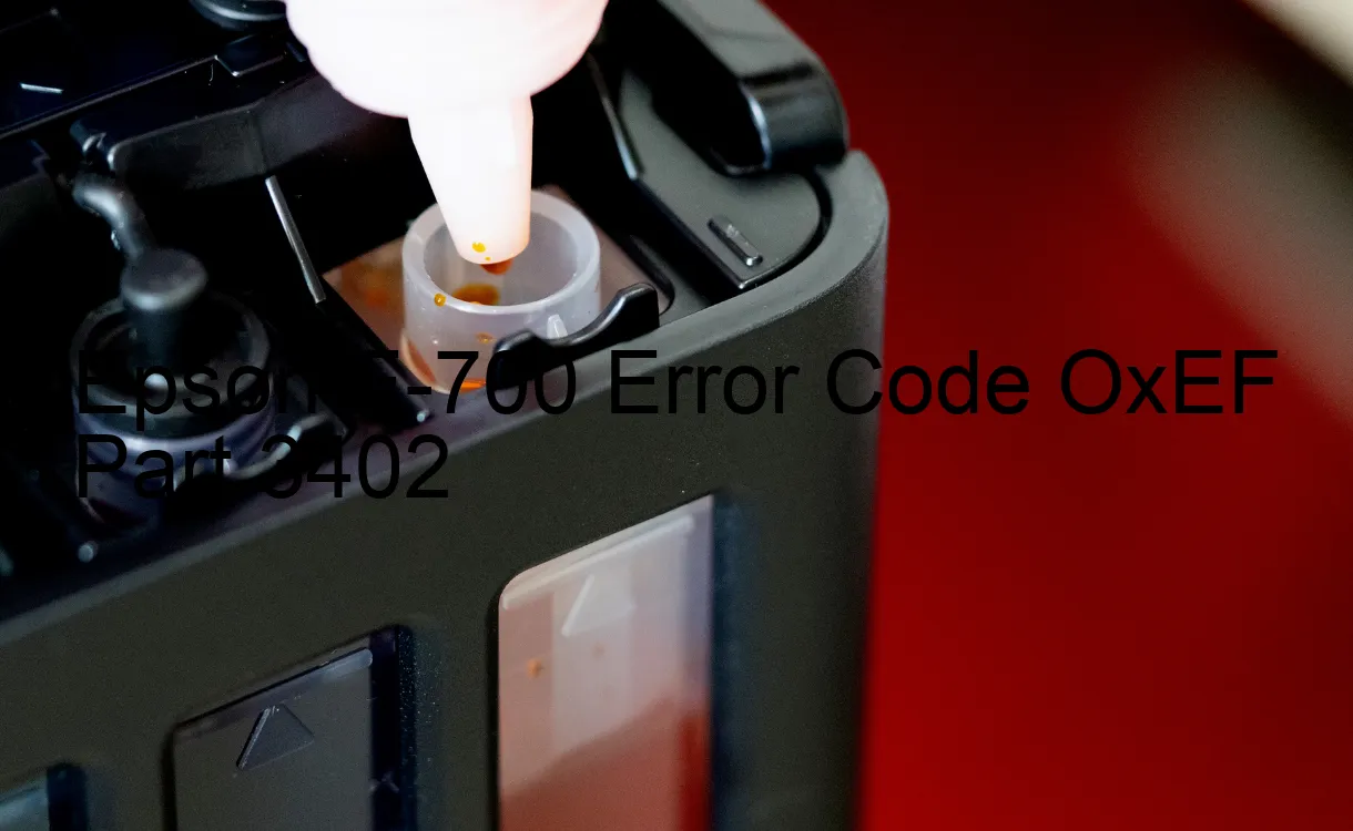 Epson E-700 Fehlercode OxEF