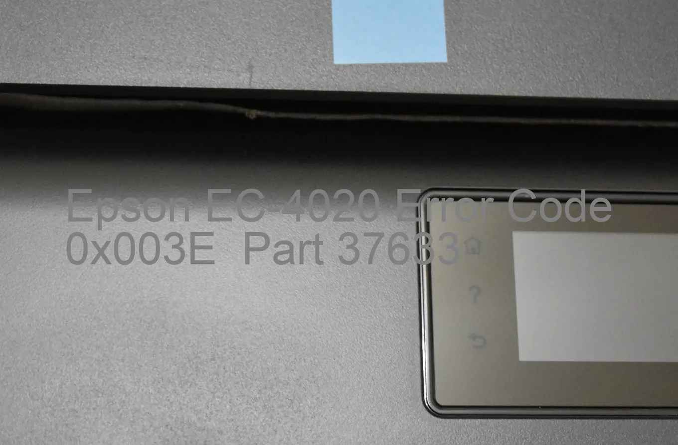 Epson EC-4020 Fehlercode 0x003E