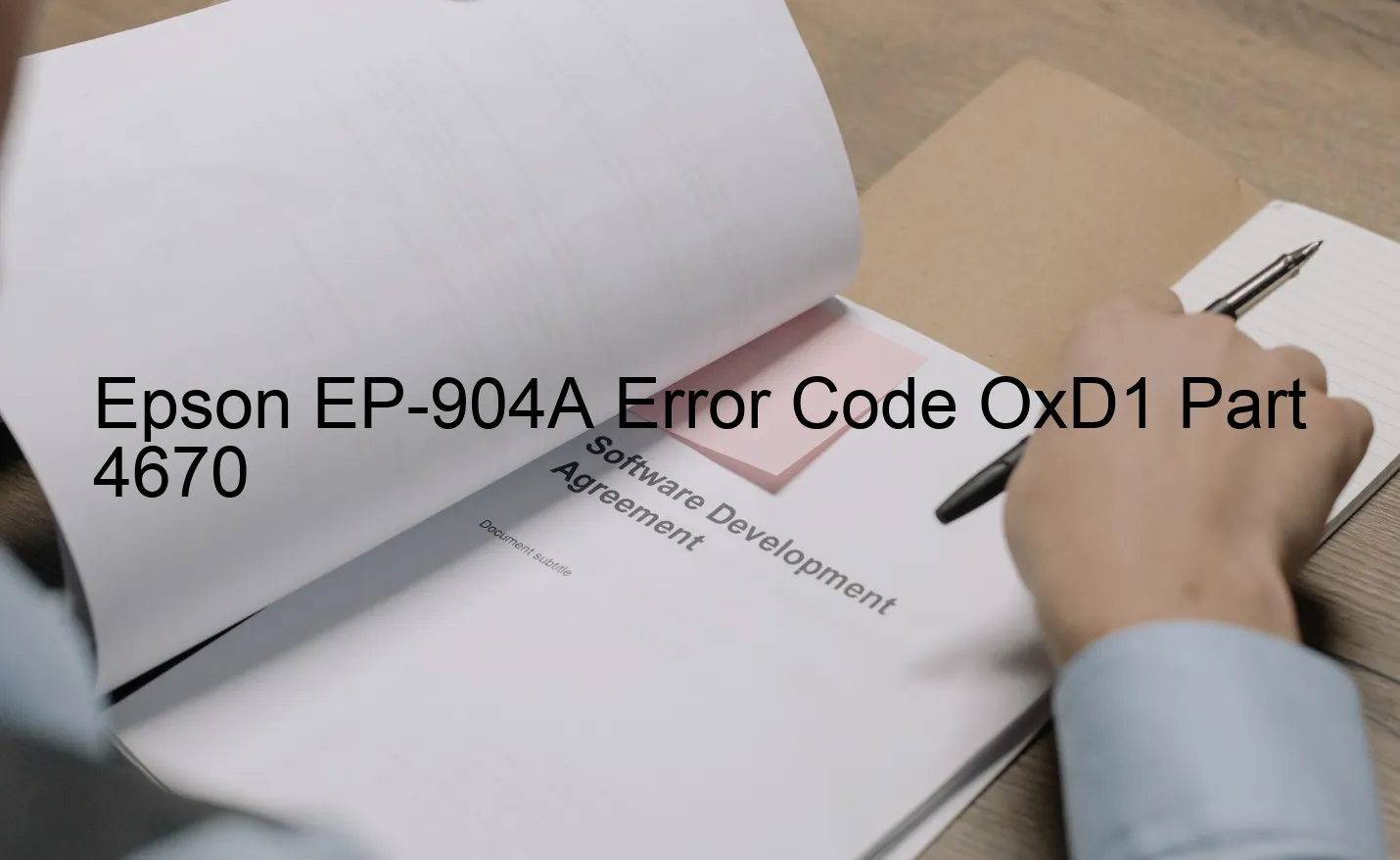 Epson EP-904A Fehlercode OxD1