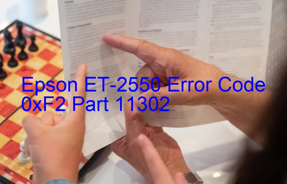 Epson ET-2550 Fehlercode 0xF2