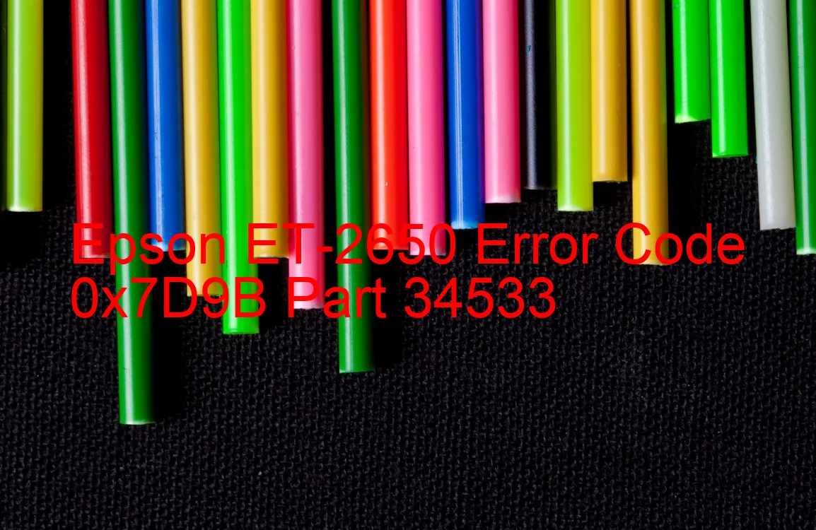 Epson ET-2650 Fehlercode 0x7D9B