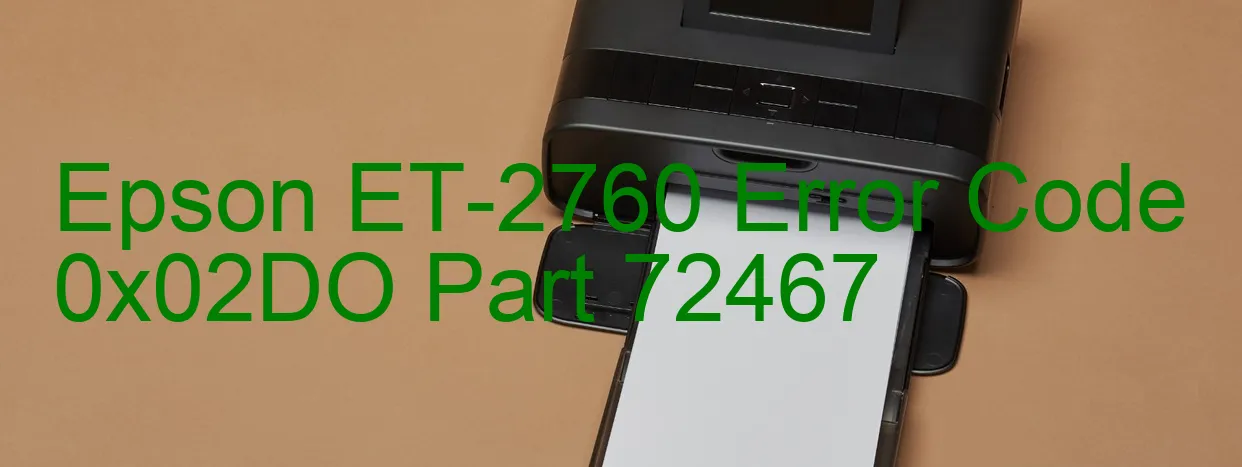 Epson ET-2760 Fehlercode 0x02DO