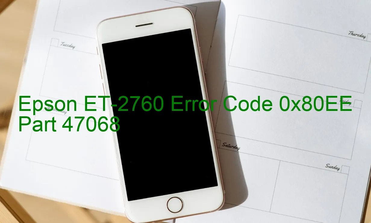 Epson ET-2760 Fehlercode 0x80EE