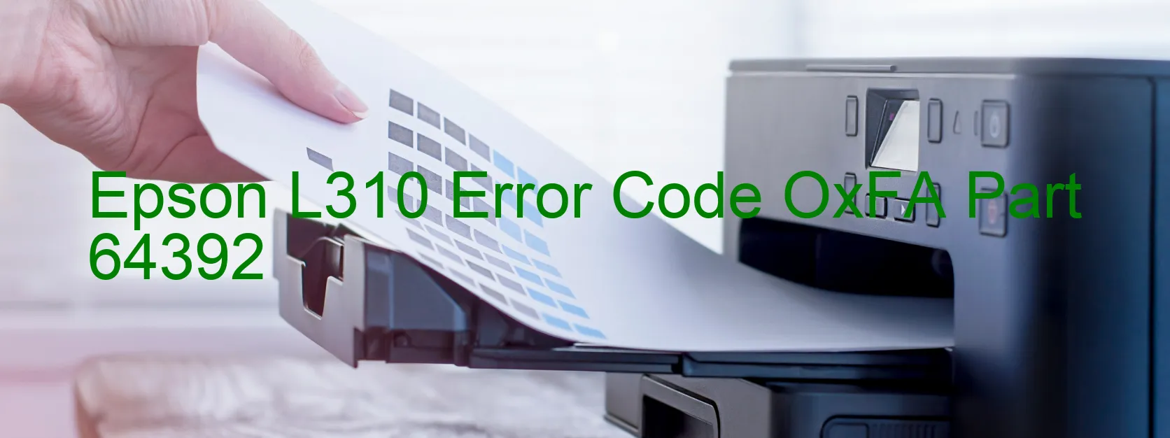 Epson L310 Fehlercode OxFA