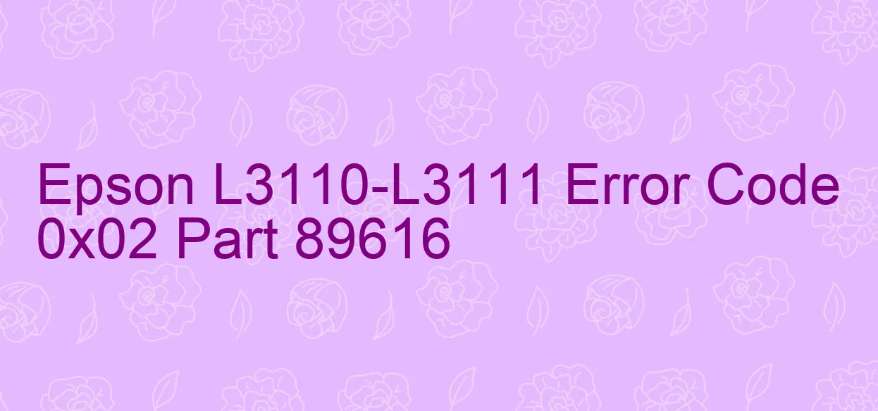 Epson L3110-L3111 Fehlercode 0x02
