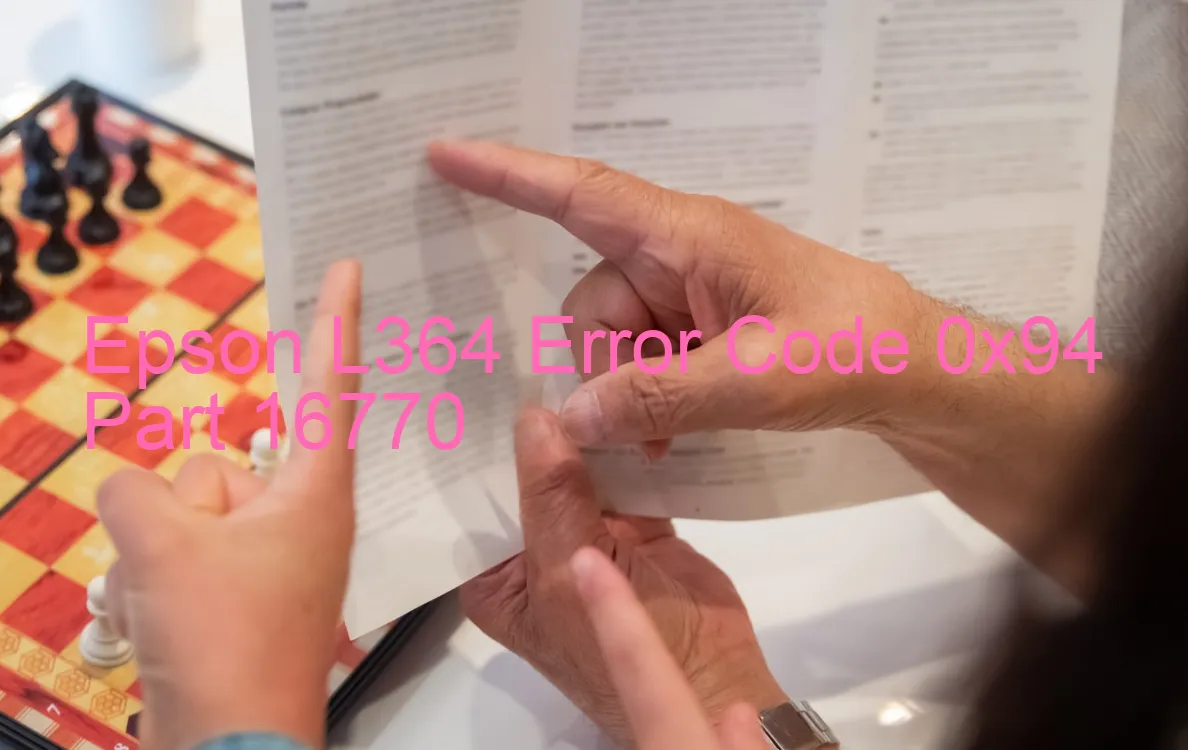 Epson L364 Fehlercode 0x94