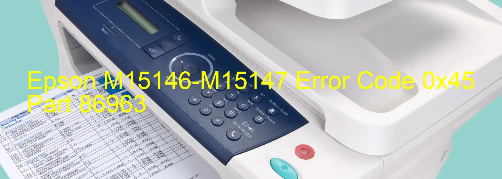 Epson M15146-M15147 Fehlercode 0x45