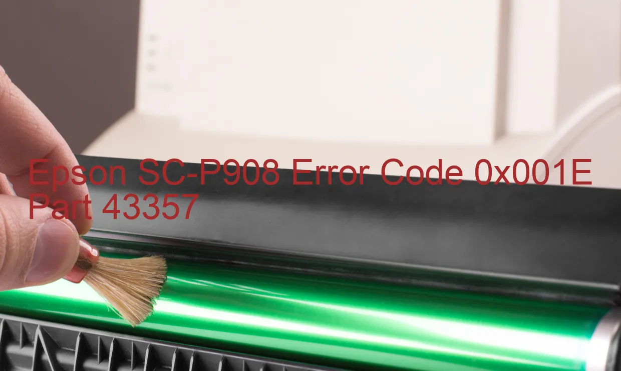 Epson SC-P908 Fehlercode 0x001E