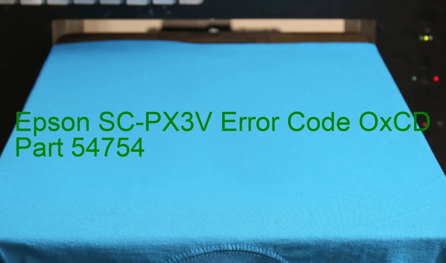 Epson SC-PX3V Fehlercode OxCD