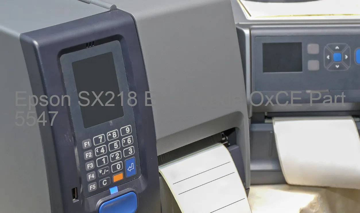 Epson SX218 Fehlercode OxCE