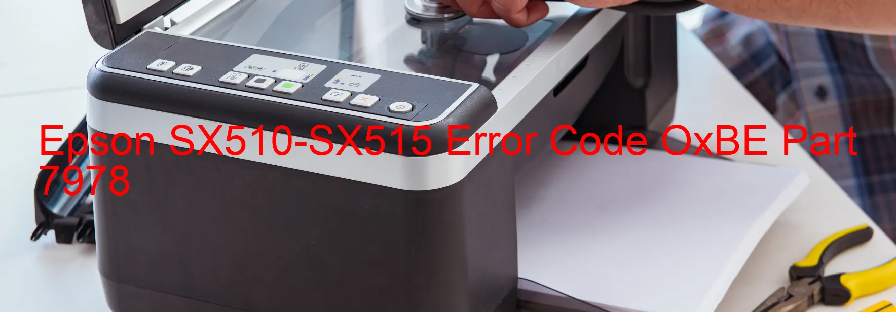 Epson SX510-SX515 Fehlercode OxBE