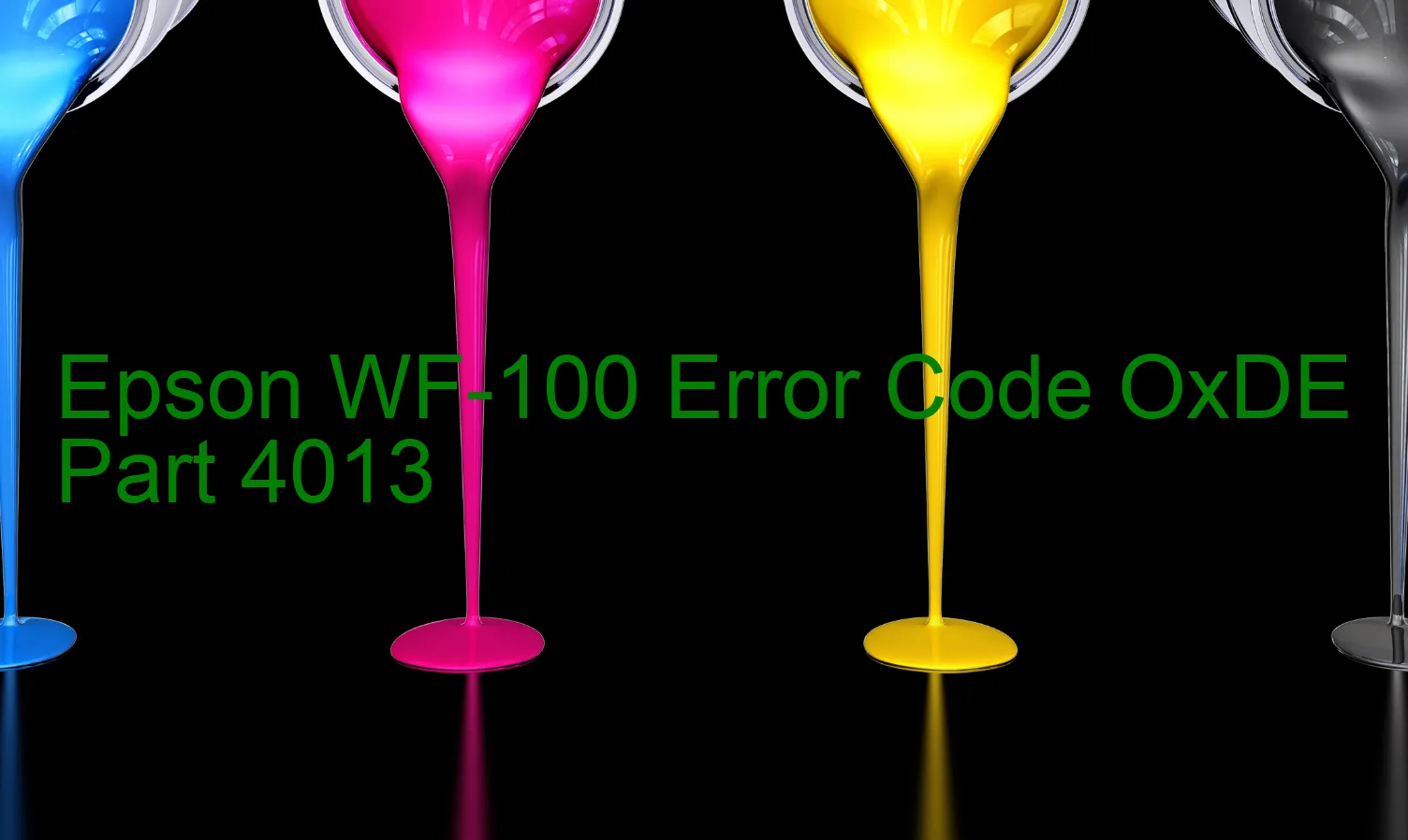 Epson WF-100 Fehlercode OxDE