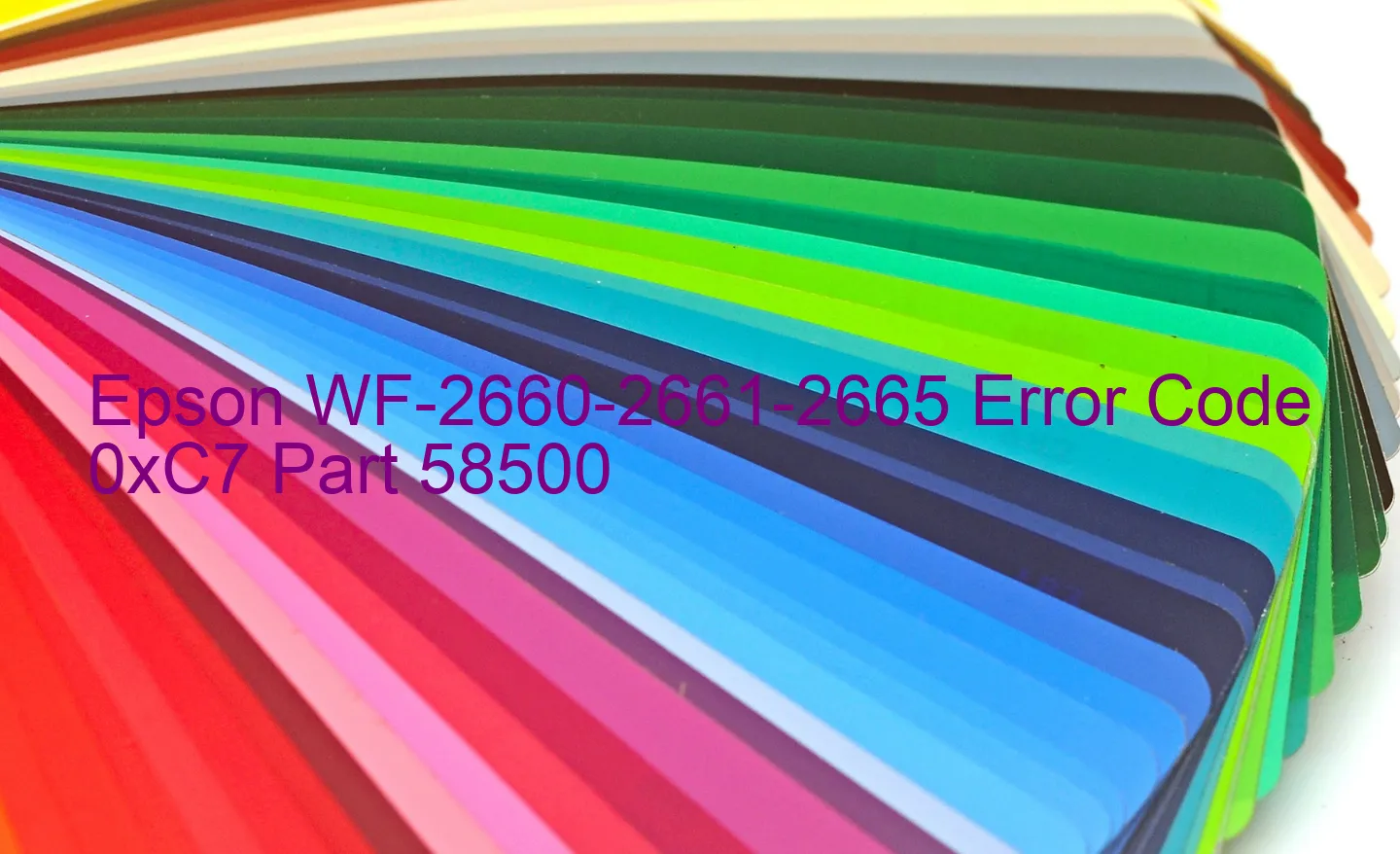 Epson WF-2660-2661-2665 Fehlercode 0xC7