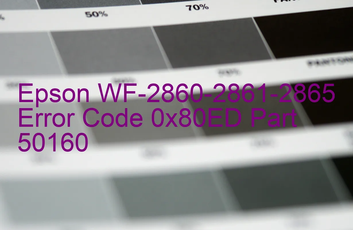 Epson WF-2860-2861-2865 Fehlercode 0x80ED