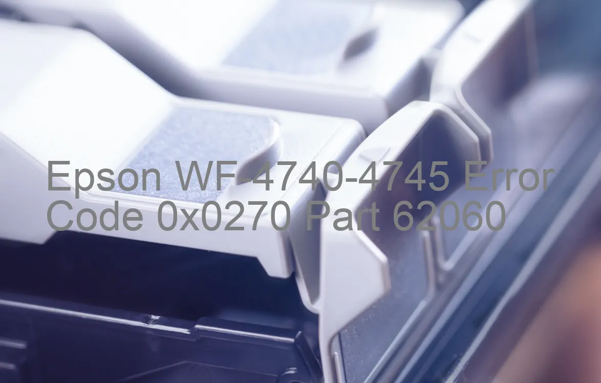 Epson WF-4740-4745 Fehlercode 0x0270