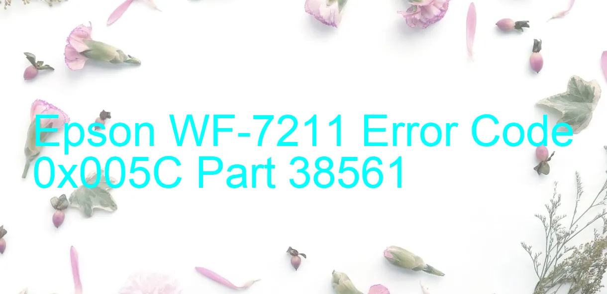 Epson WF-7211 Fehlercode 0x005C