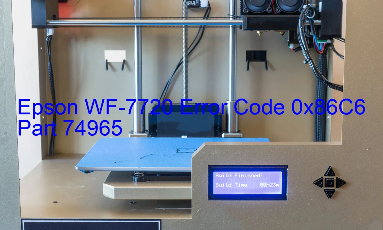 Epson WF-7720 Fehlercode 0x86C6