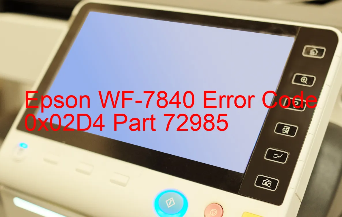 Epson WF-7840 Fehlercode 0x02D4