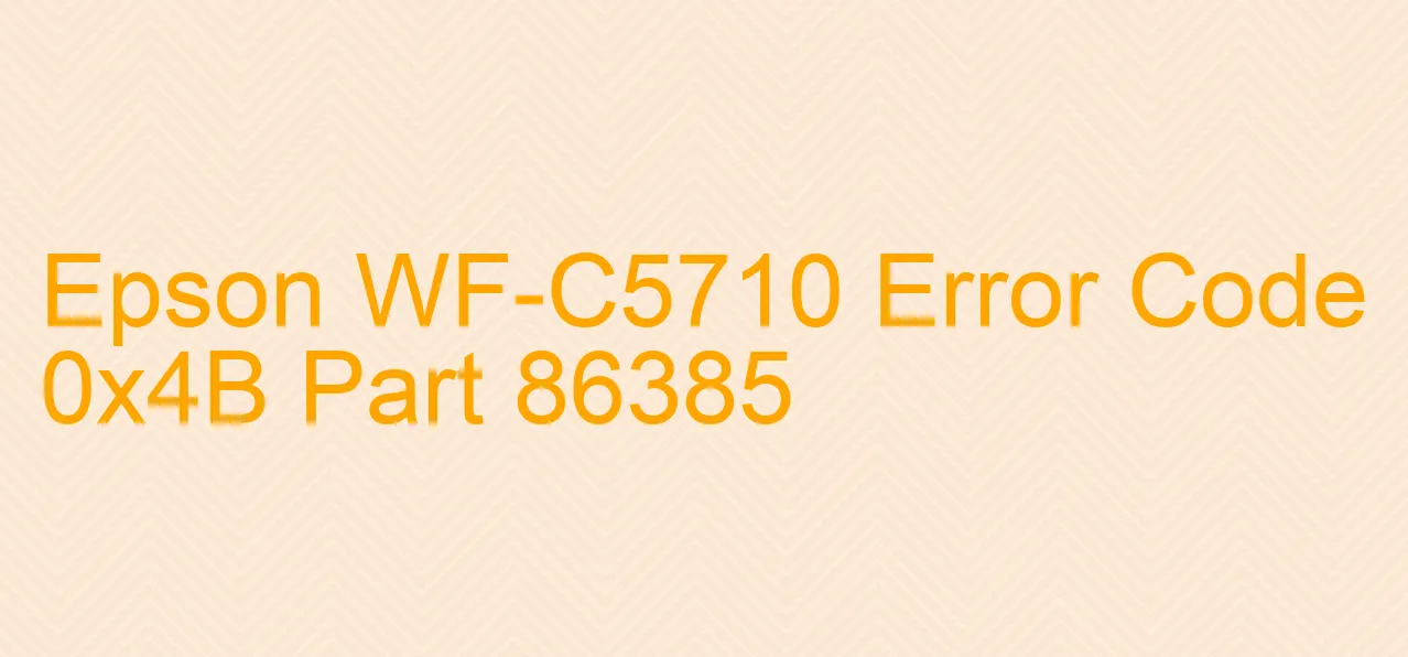 Epson WF-C5710 Fehlercode 0x4B