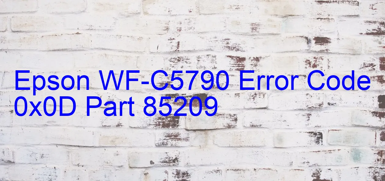 Epson WF-C5790 Fehlercode 0x0D