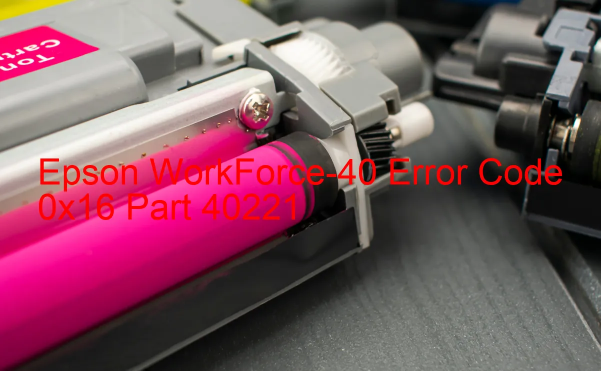 Epson WorkForce-40 Fehlercode 0x16