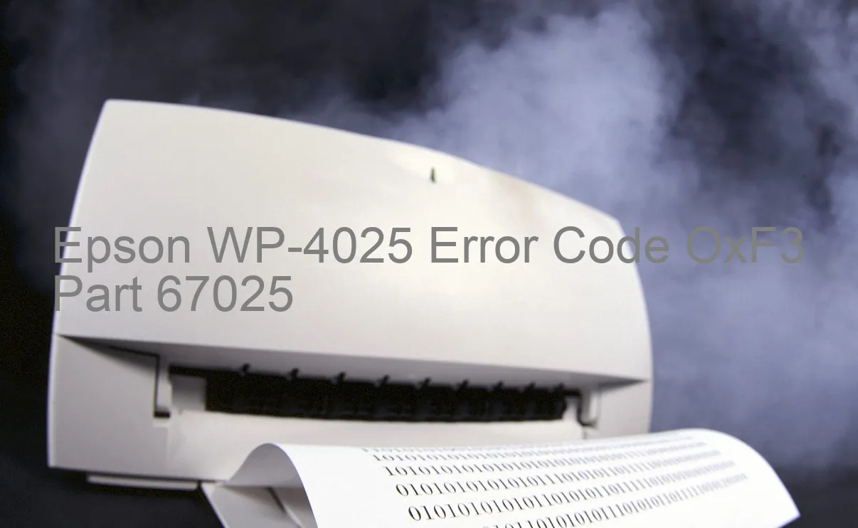 Epson WP-4025 Fehlercode OxF3