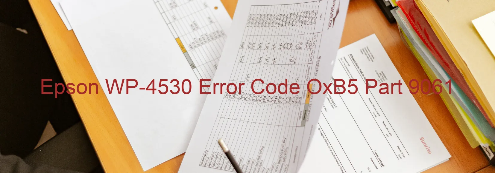 Epson WP-4530 Fehlercode OxB5