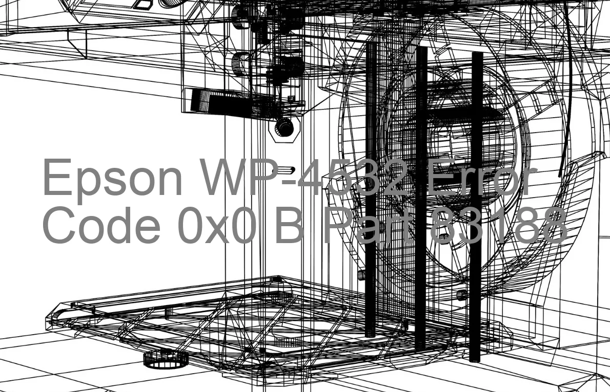 Epson WP-4532 Fehlercode 0x0 B
