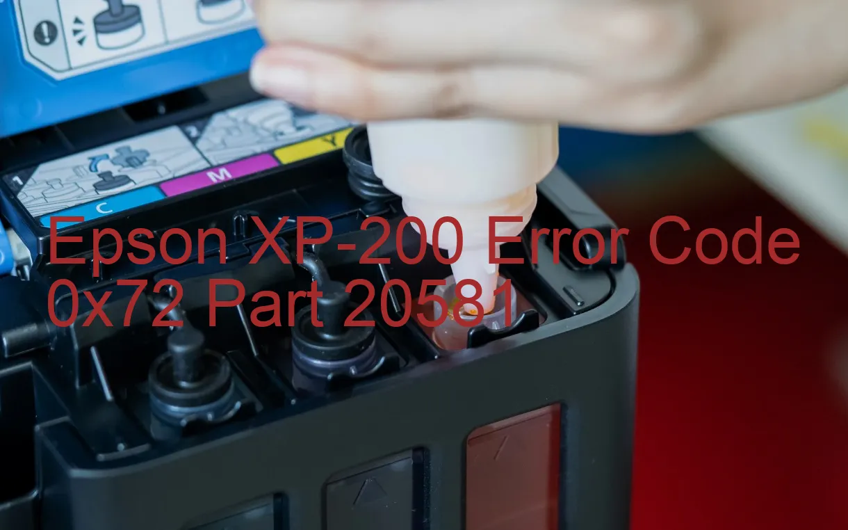 Epson XP-200 Fehlercode 0x72