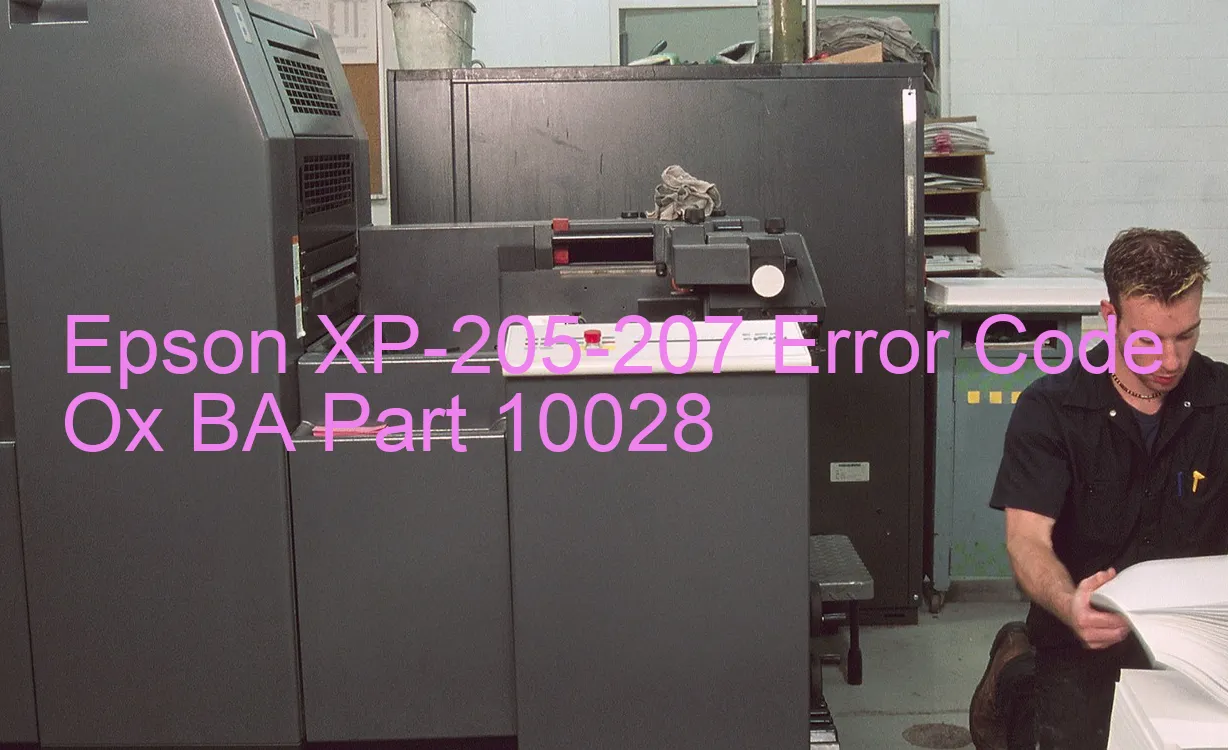 Epson XP-205-207 Fehlercode Ox BA