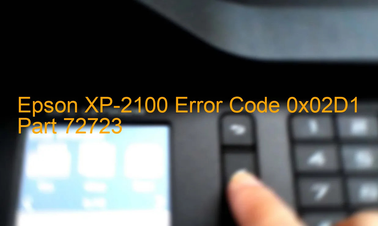 Epson XP-2100 Fehlercode 0x02D1