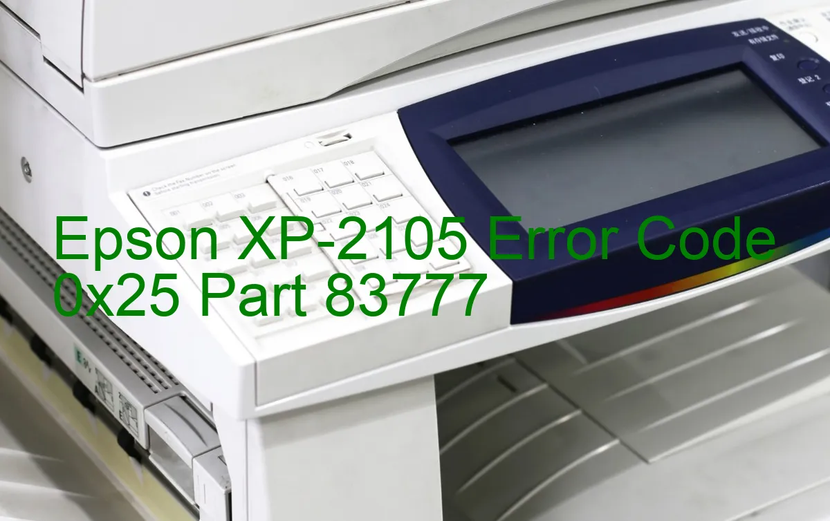 Epson XP-2105 Fehlercode 0x25