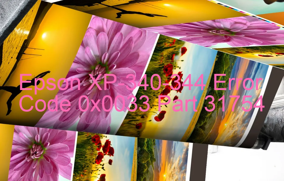 Epson XP-340-344 Fehlercode 0x0033