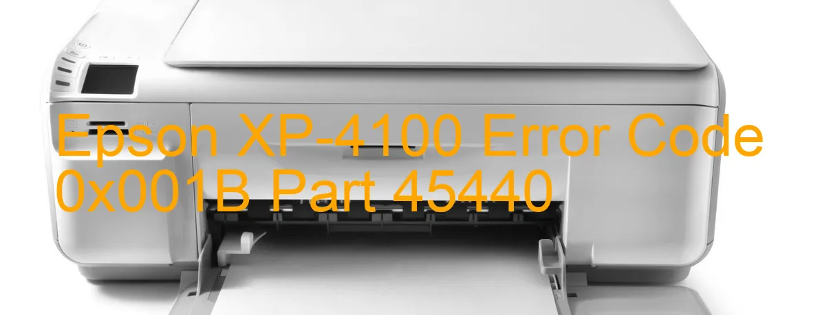 Epson XP-4100 Fehlercode 0x001B