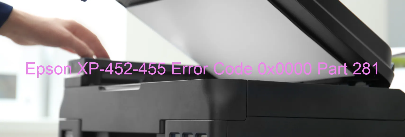 Epson XP-452-455 Fehlercode 0x0000