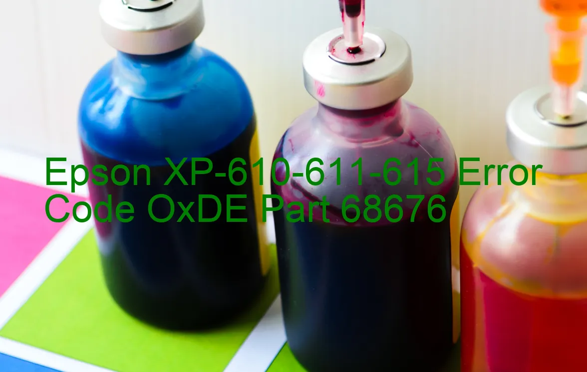 Epson XP-610-611-615 Fehlercode OxDE