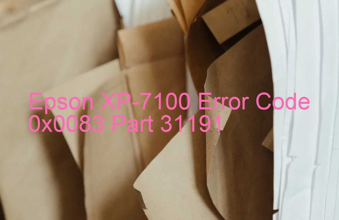 Epson XP-7100 Fehlercode 0x0083