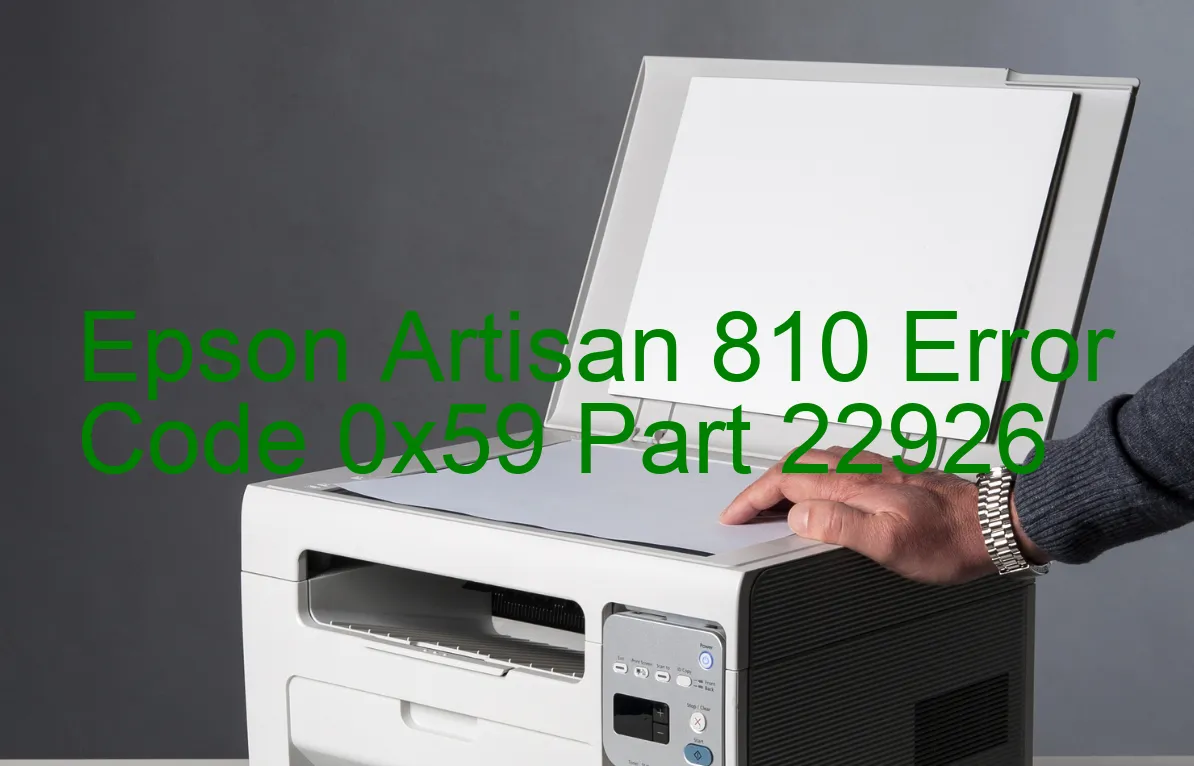 Epson Artisan 810 Fehlercode 0x59