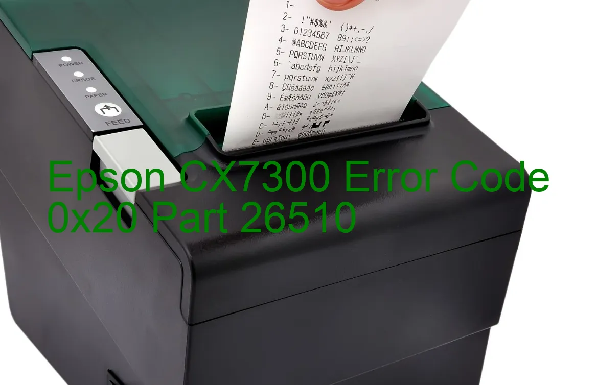 Epson CX7300 Fehlercode 0x20