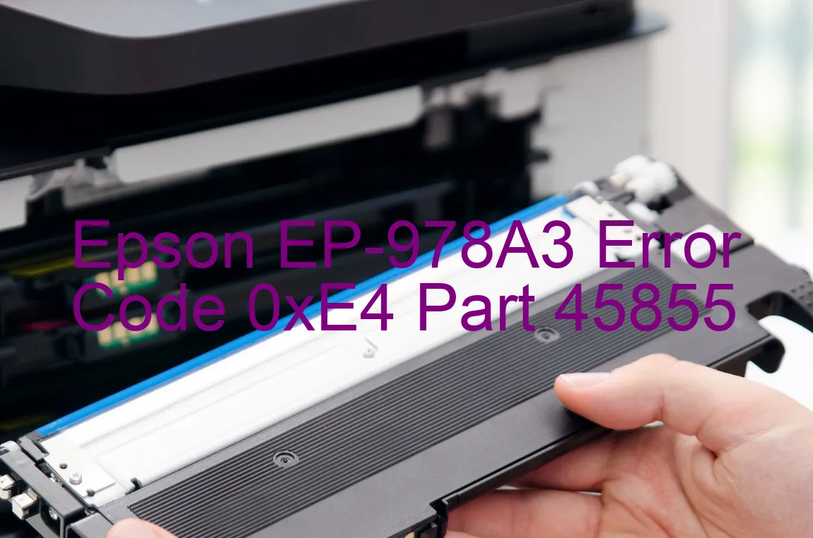 Epson EP-978A3 Fehlercode 0xE4