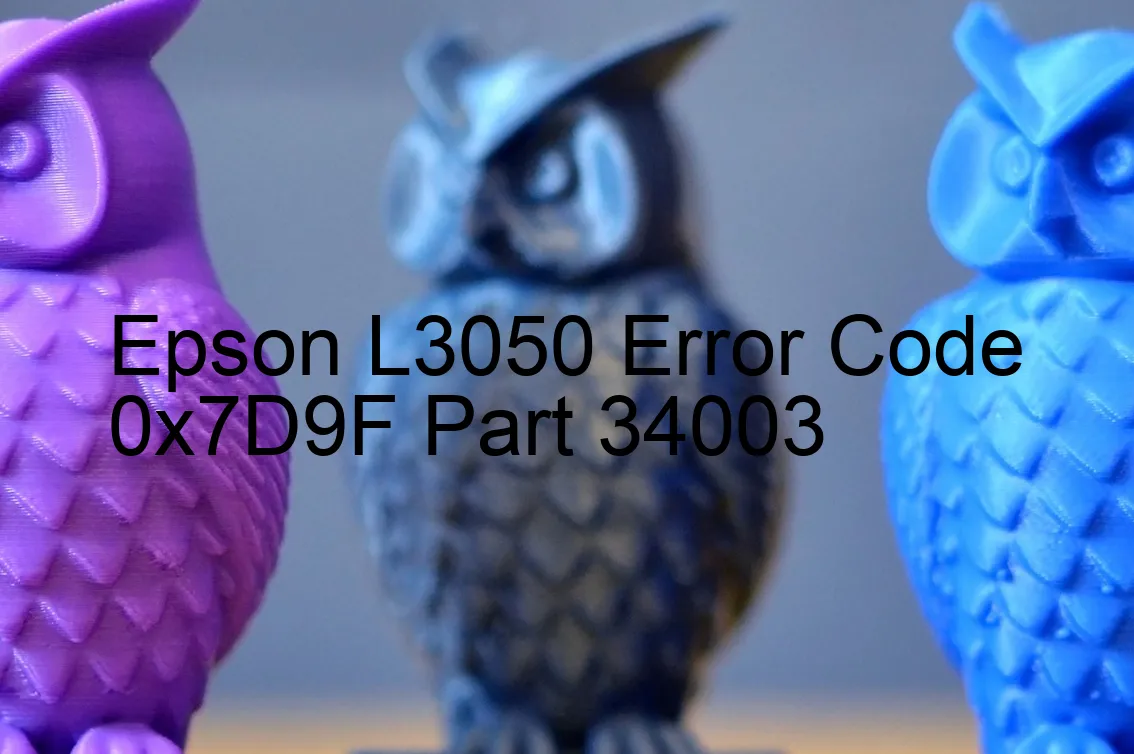 Epson L3050 Fehlercode 0x7D9F