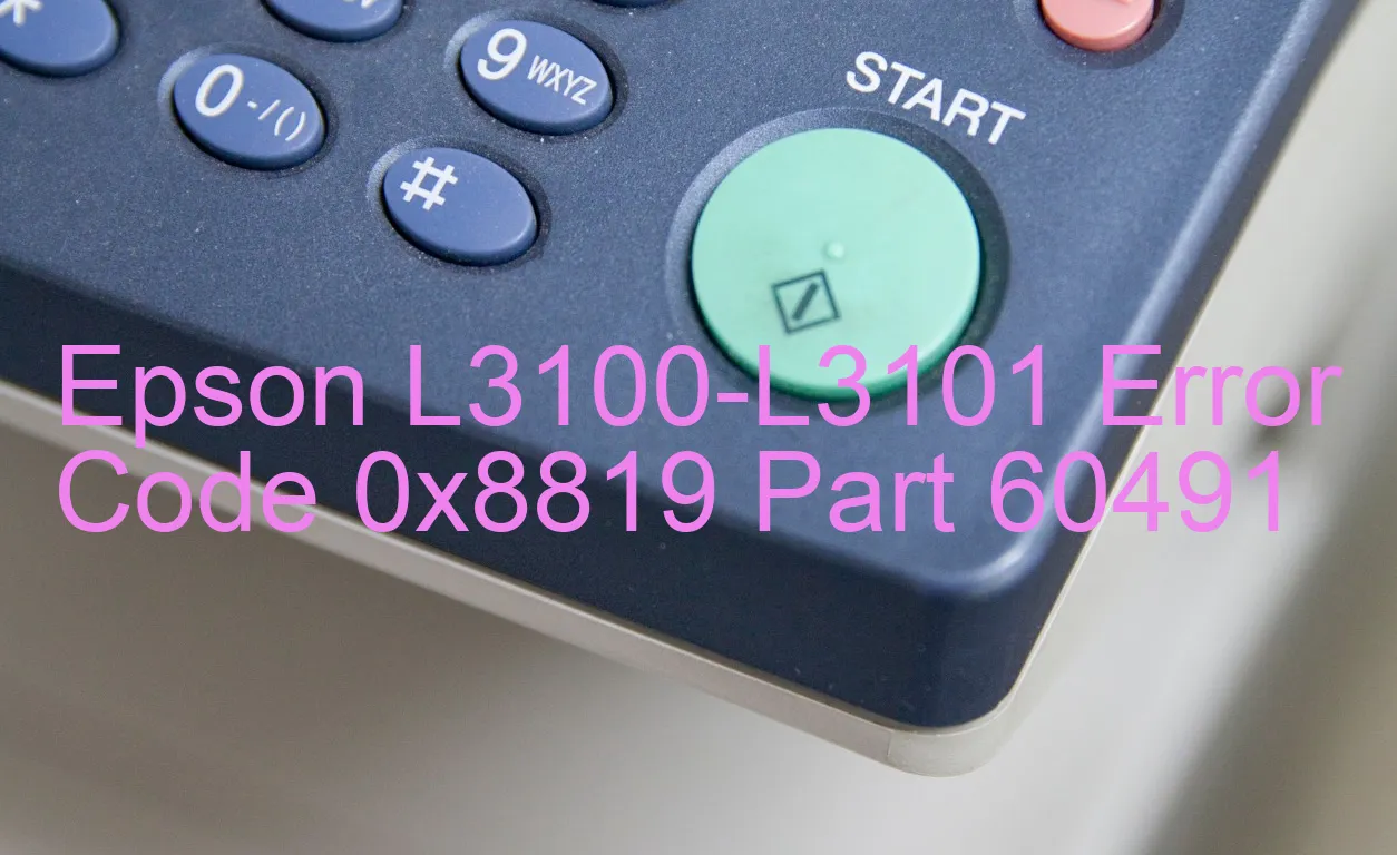 Epson L3100-L3101 Fehlercode 0x8819