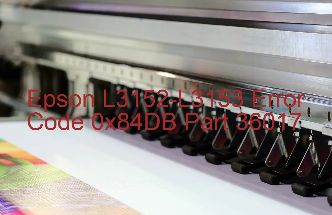 Epson L3152-L3153 Fehlercode 0x84DB