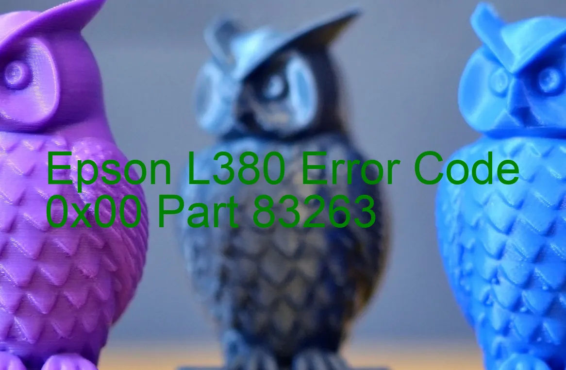 Epson L380 Fehlercode 0x00