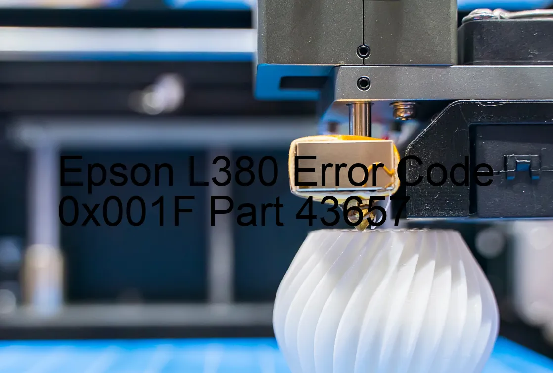 Epson L380 Fehlercode 0x001F