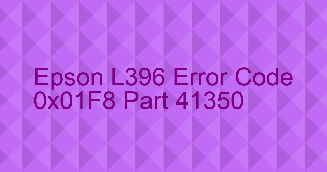 Epson L396 Fehlercode 0x01F8