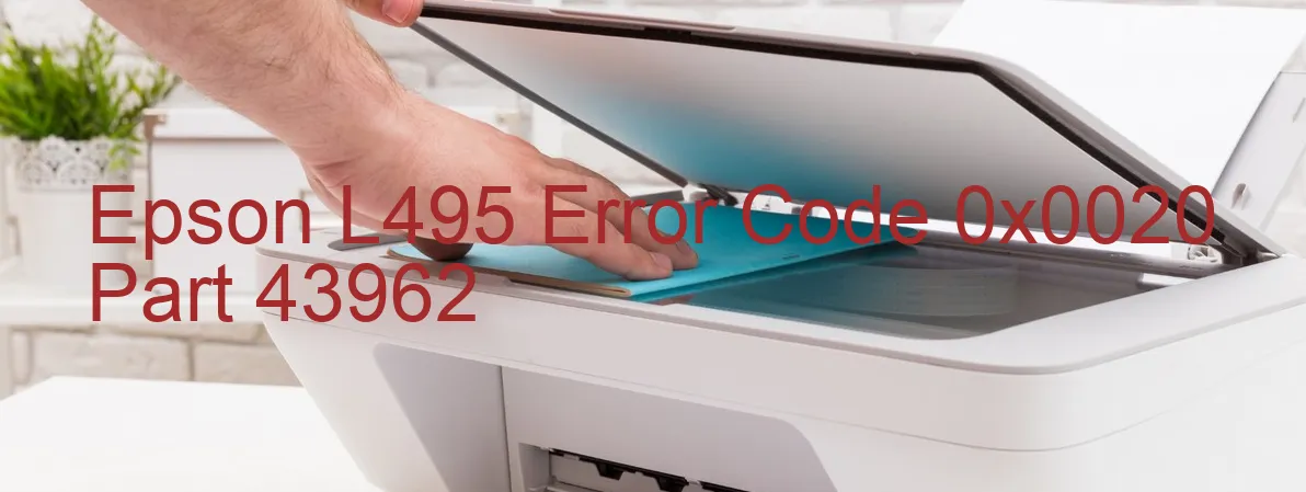 Epson L495 Fehlercode 0x0020