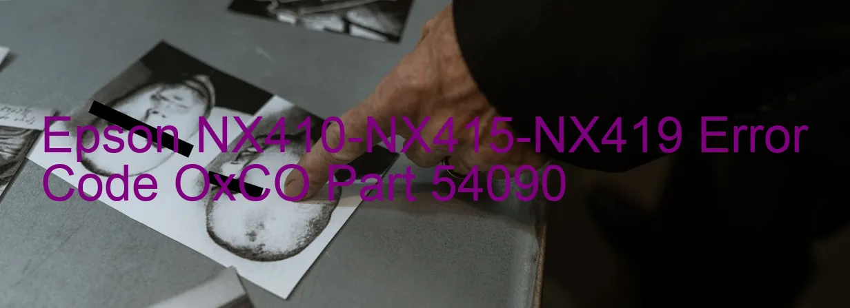 Epson NX410-NX415-NX419 Fehlercode OxCO