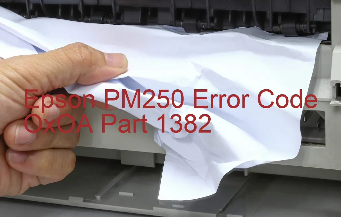 Epson PM250 Fehlercode OxOA