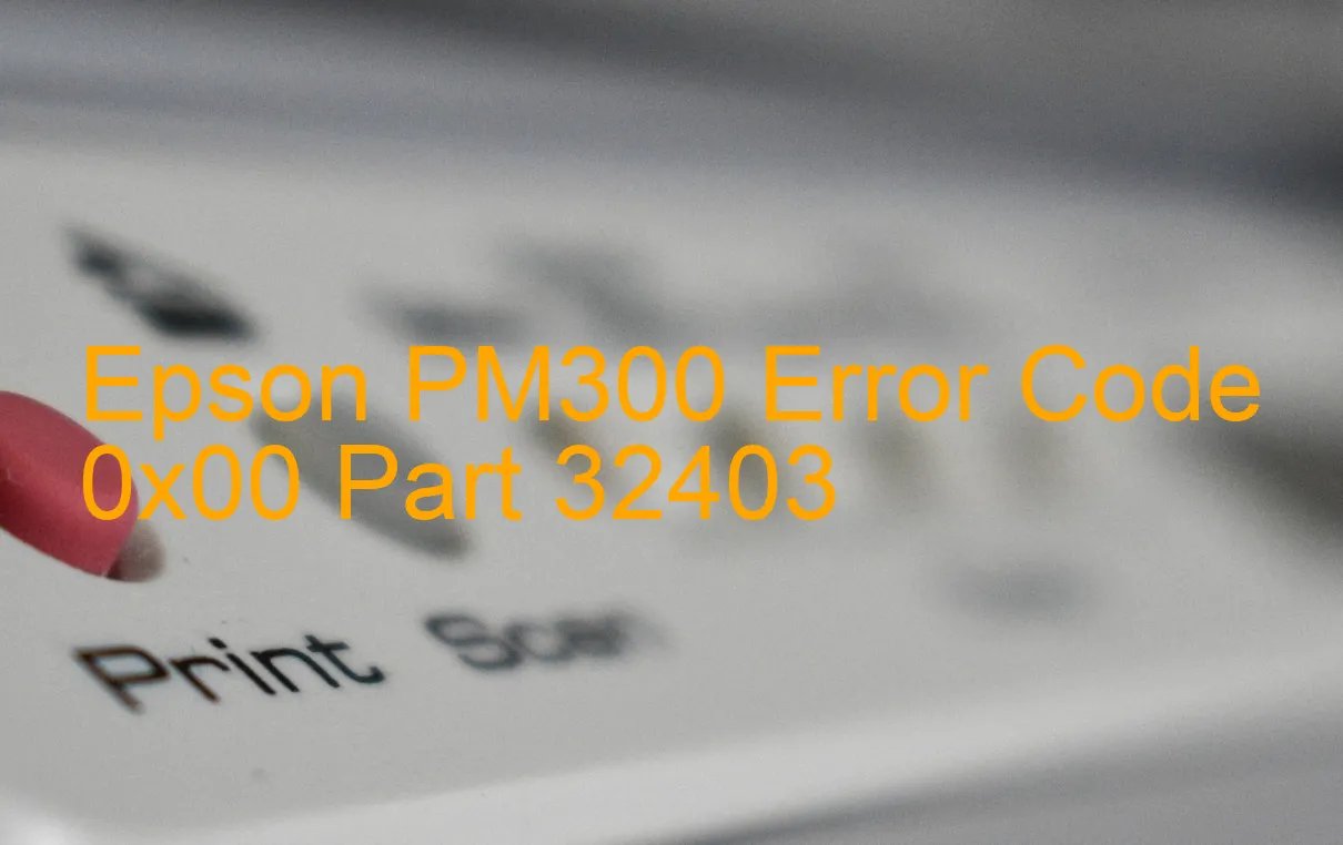 Epson PM300 Fehlercode 0x00